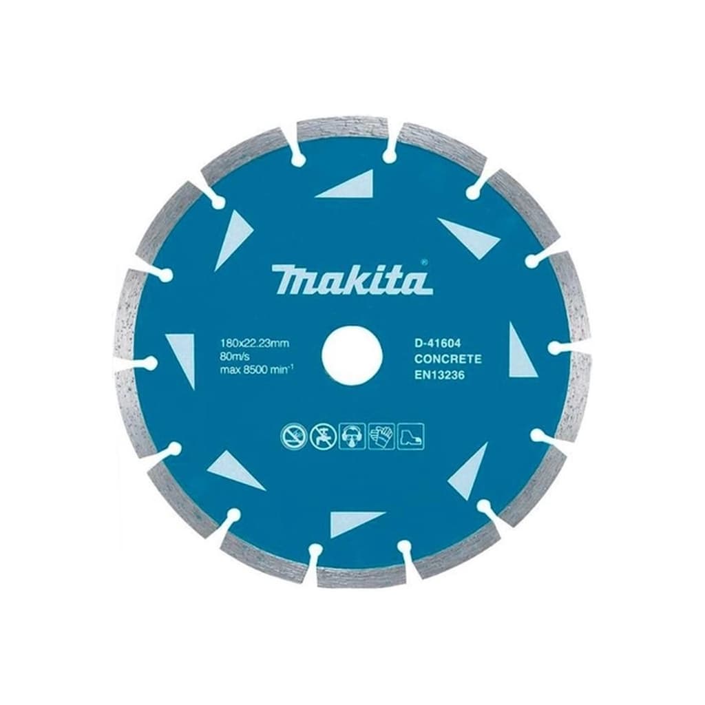 Круг відрізний Makita алмазний по бетону сегментний 180х22.23 мм (D-41604)