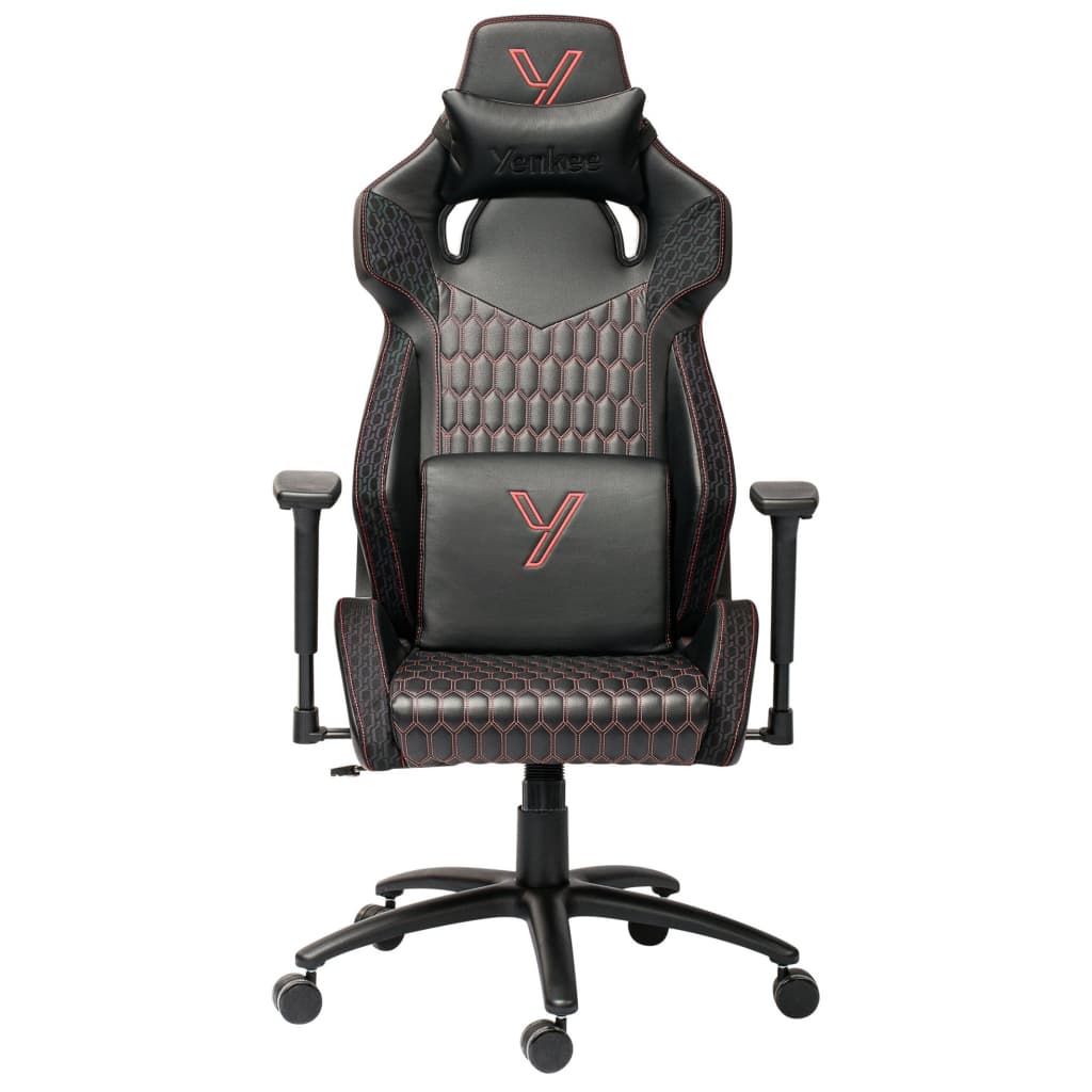 Крісло ігрове YENKEE YGC 110RD GHOST Black (63000053)