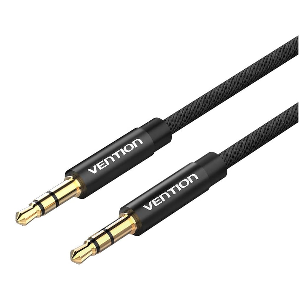 Кабель мультимедійний 3.5mm M to 3.5mm M 1.0m fabric black VENTION (BAGBF)