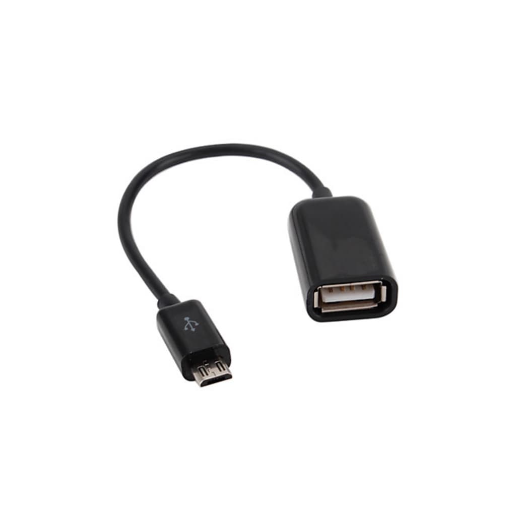 Перехідник OTG USB 2.0 AF to Micro 5P 0.16m Lapara (LA-UAFM-OTG black)