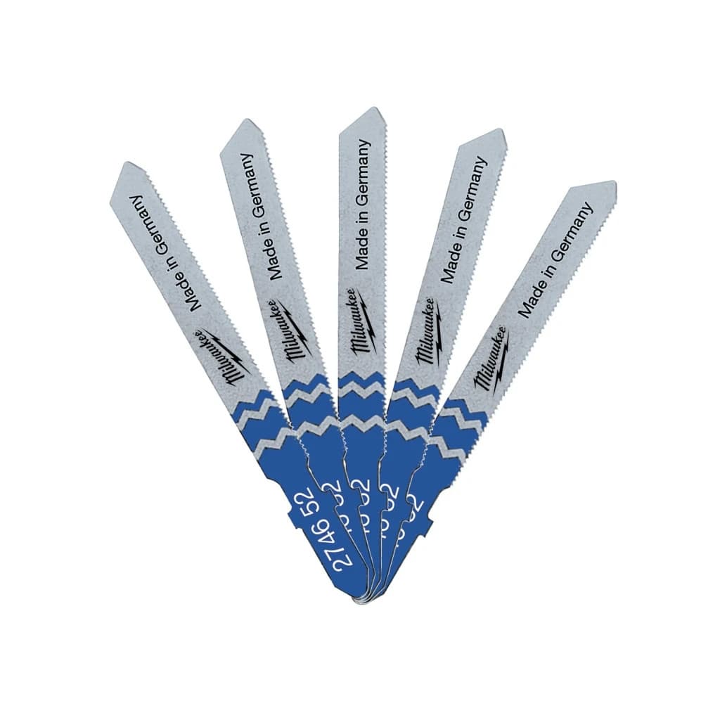 Полотно Milwaukee для лобзика T118G 50мм/крок зуба 0,7мм, 5шт, універсальні (4932274652)