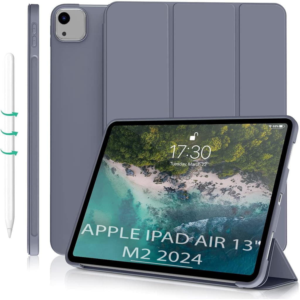 Чохол до планшета BeCover Tri Fold Soft TPU Silicone Apple iPad Air 13" M2/M3 (2024/2025) Purple (711743)