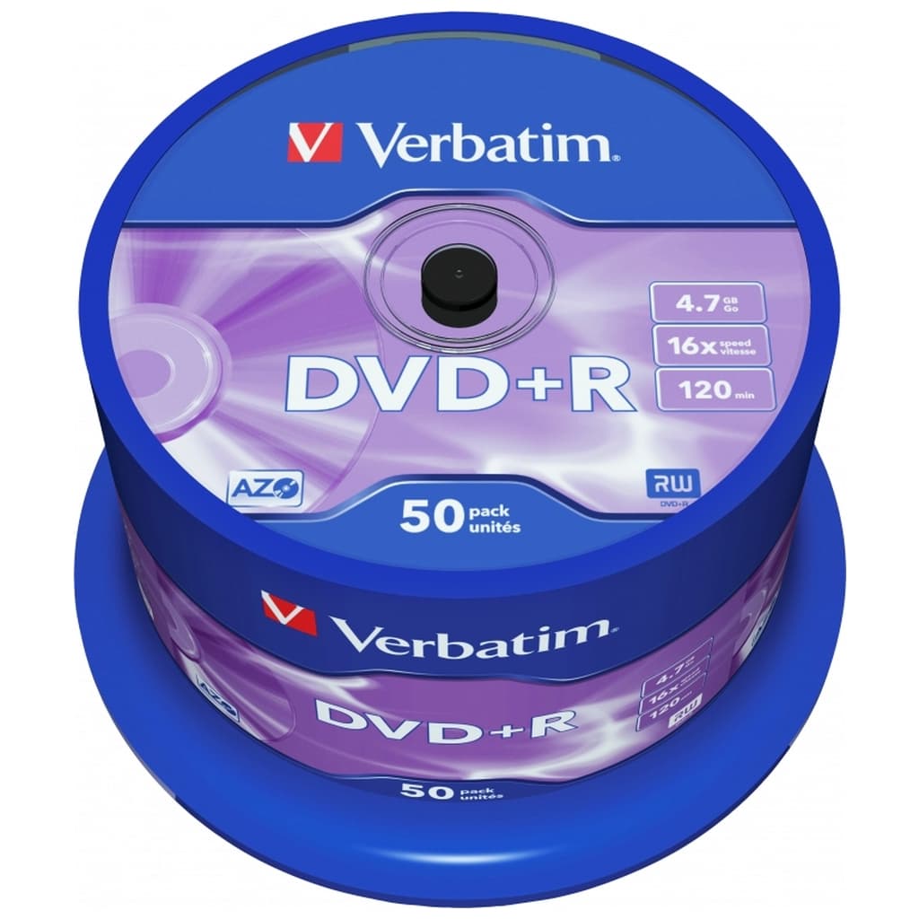 Диск DVD Verbatim 4.7Gb 16X CakeBox 50 шт (43550)