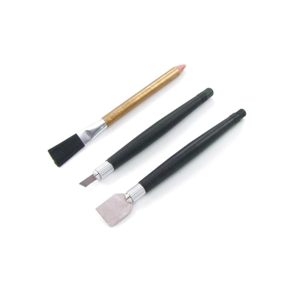 Набір інструментів Bakku BK-7280-C шпателёк, щётка с ластиком, скальпель, Blister (BK-7280-C)