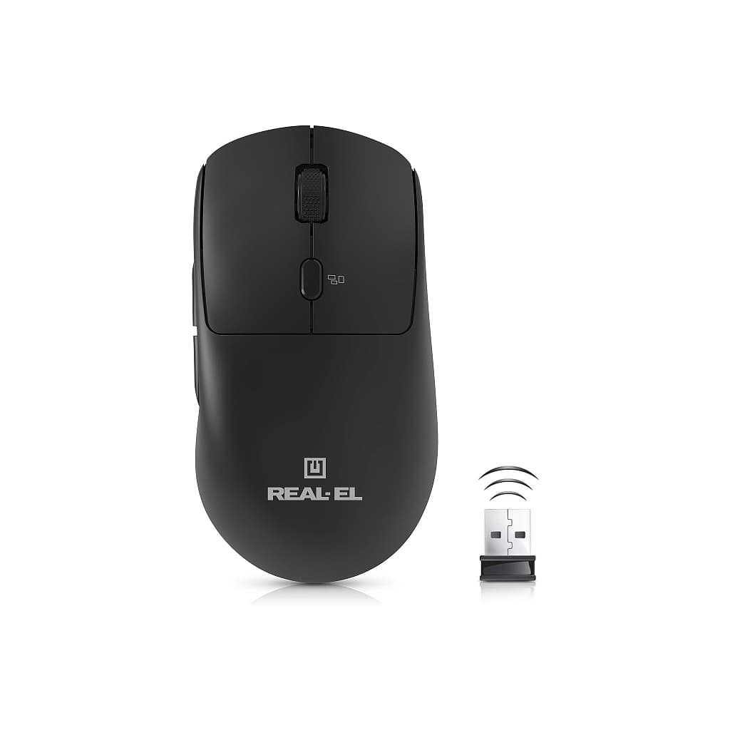 Мишка REAL-EL RM-355W Wireless Black (EL123200054)