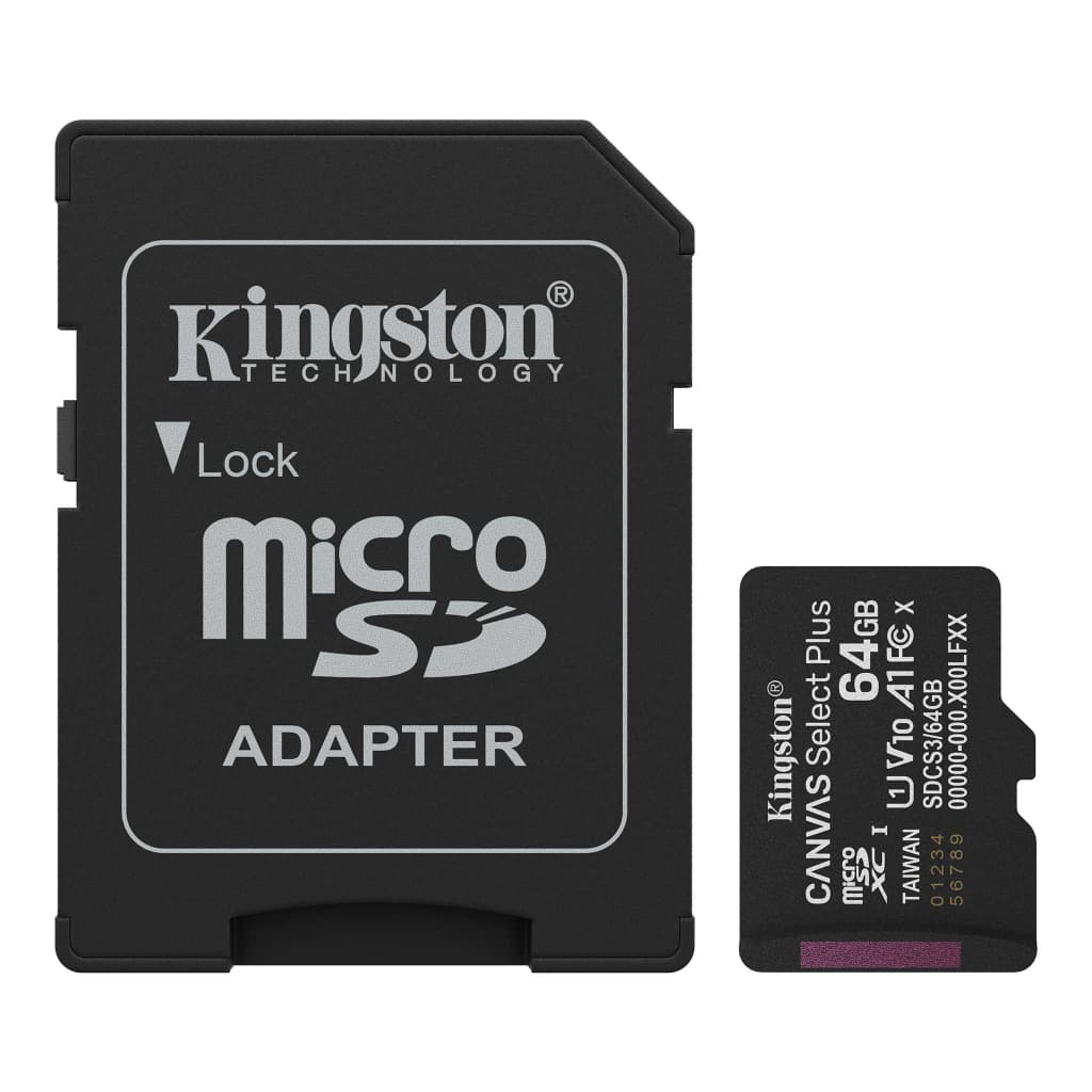 Карта пам'яті Kingston 64GB microSDXC class 10 UHS-I V10 A1 Canvas Select Plus (SDCS3/64GB)