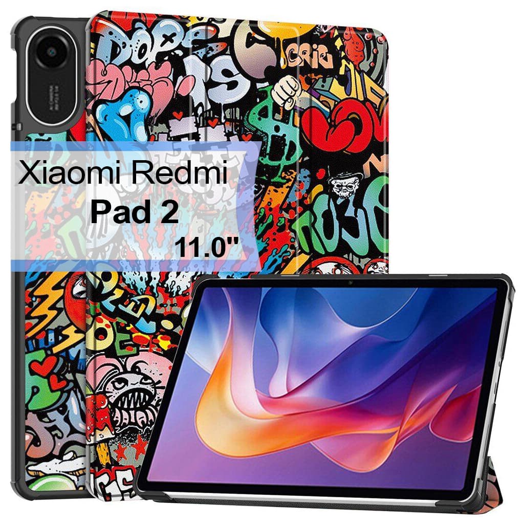 Чохол до планшета BeCover Smart Xiaomi Redmi Pad 2 11.0" Graffiti (713648)