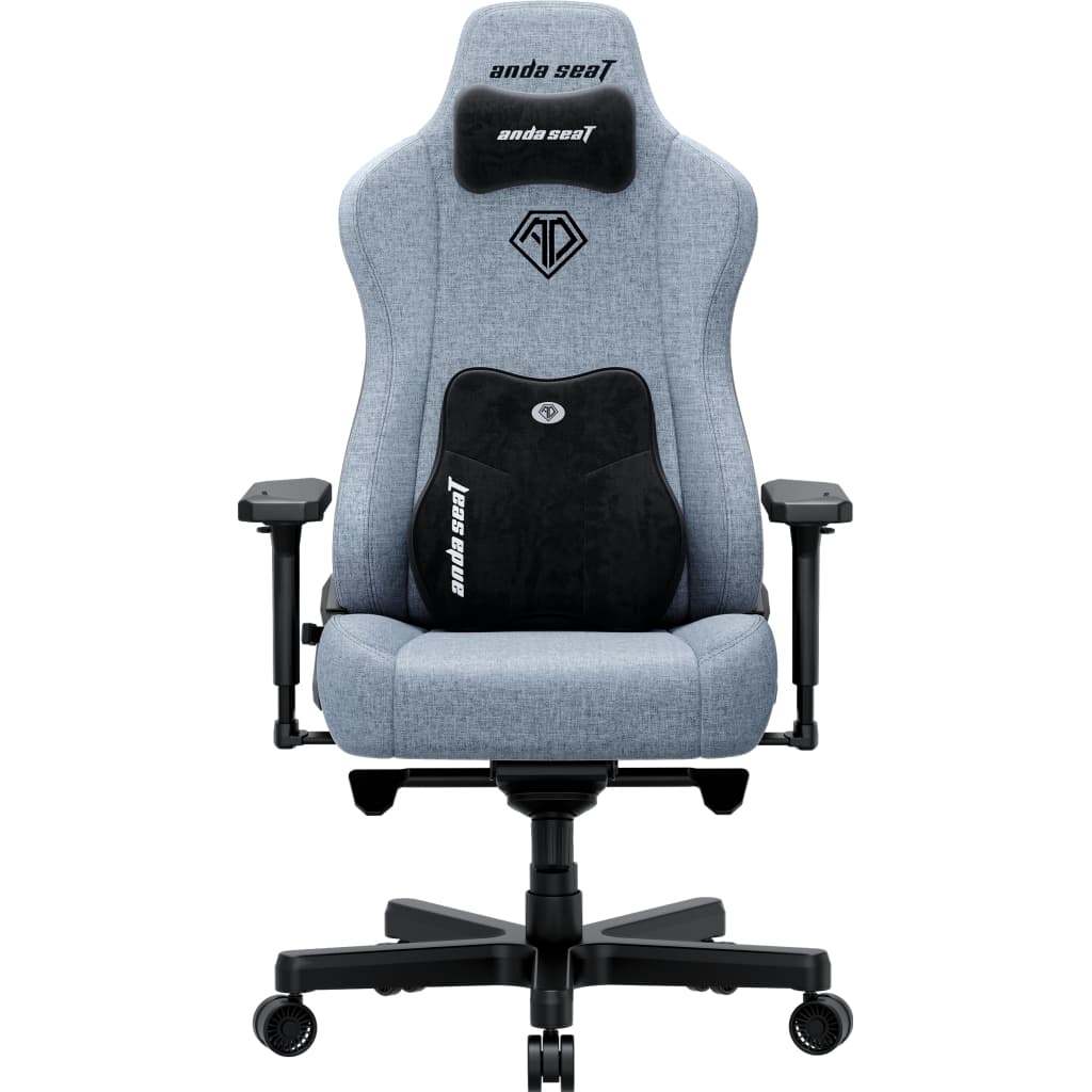 Крісло ігрове AndaSeat Kaiser 3E Fabric XL Gray/Blue (AD23YC-XL-09-T-CF-T01)