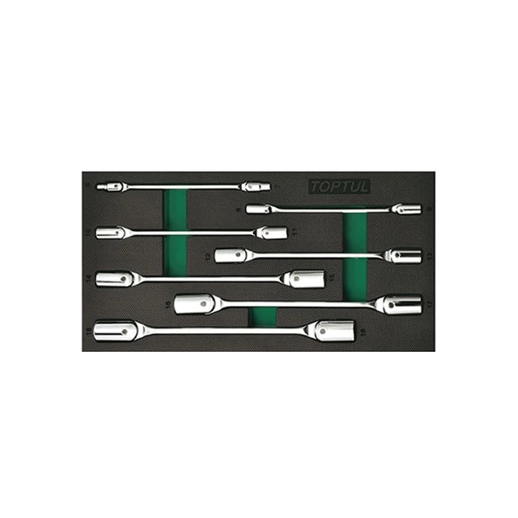 Ключ Toptul шарнірний 6-19мм 7шт. (У ложементі, тип А) (GVA0711)