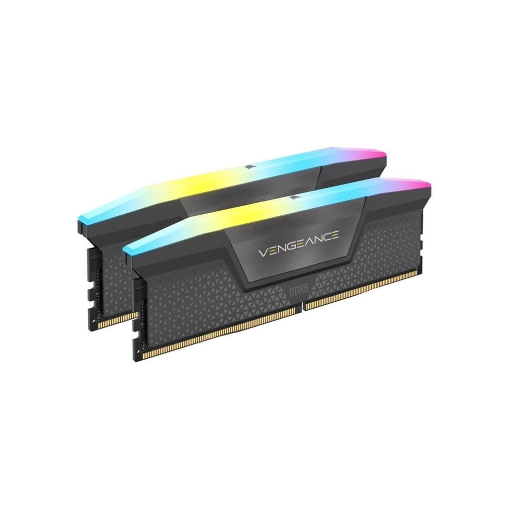 Модуль пам'яті для комп'ютера DDR5 32GB (2x16GB) 5600 MHz Vengeance RGB Corsair (CMH32GX5M2B5600Z36K)