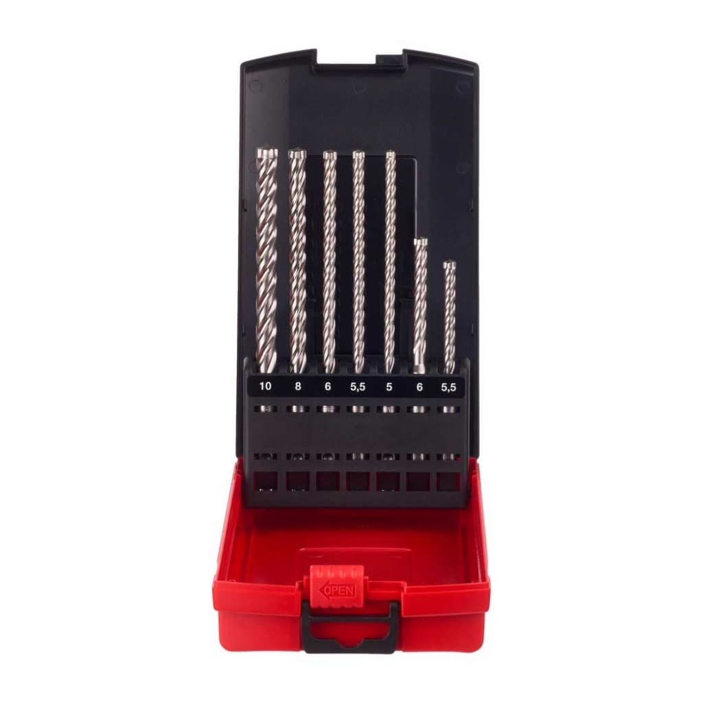 Набір бурів Milwaukee MX4 SDS+ 5.5 / 6 x 115 мм, 5 / 5.5 / 6 / 8 / 10 x 165 мм (4932478627)