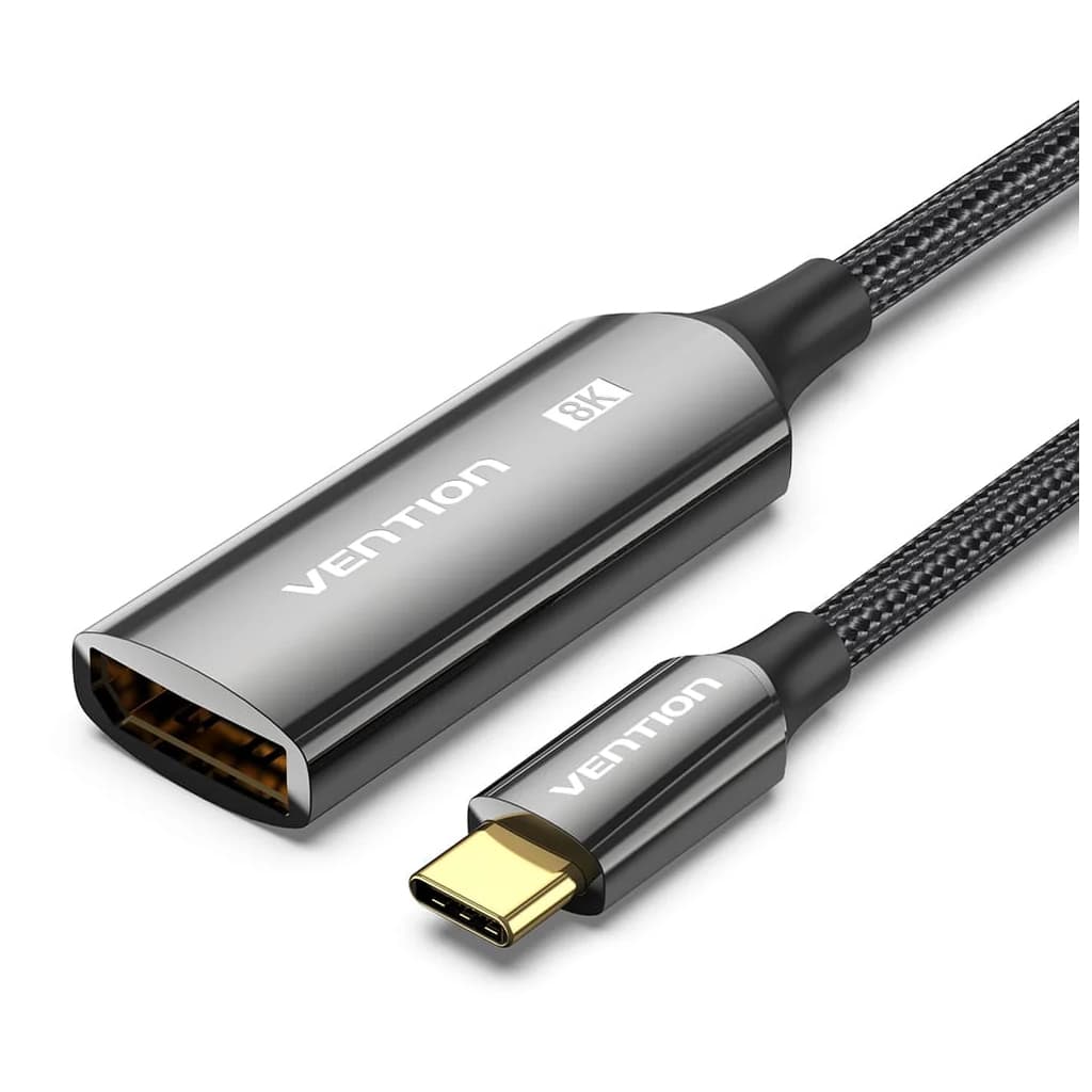 Кабель мультимедійний USB-C to DisplayPort M 0.25m 8K black VENTION (CRGBC)