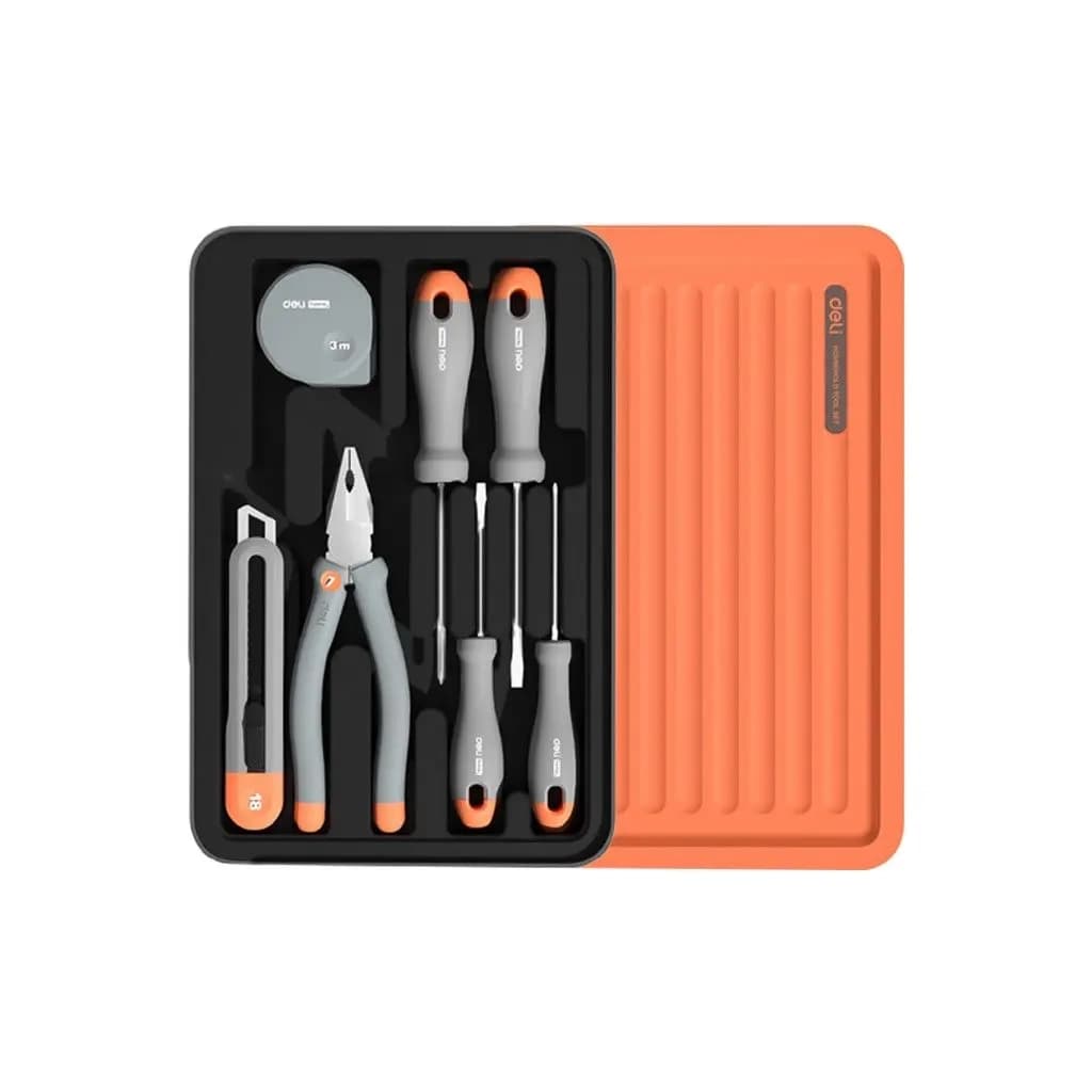 Набір інструментів Deli 7 шт. у модульному кейсі (H1001-D)