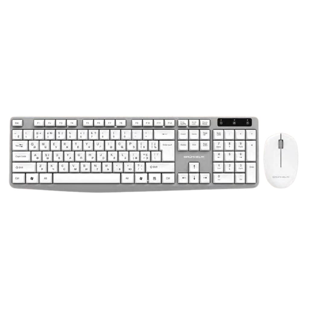Комплект Grunhelm KBM-4600WL Wireless UA White (126876)