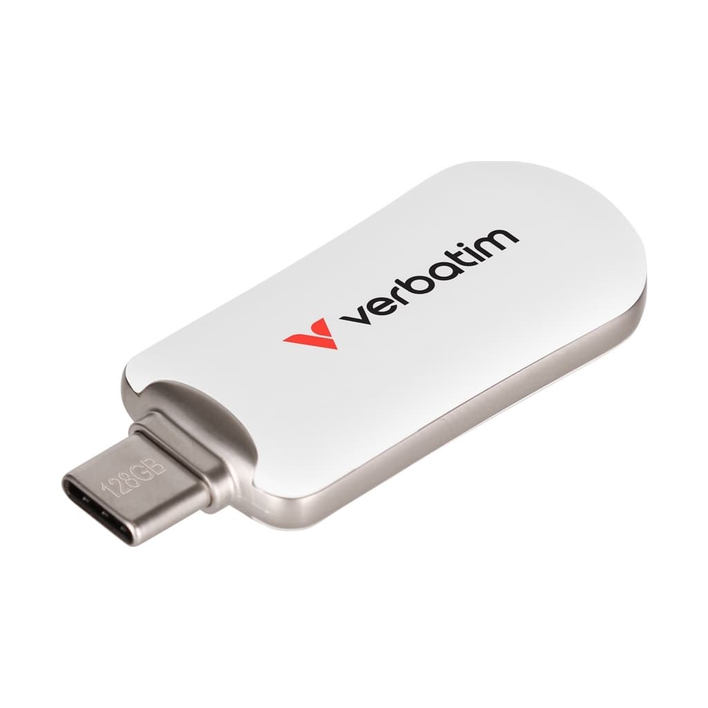 USB флеш накопичувач Verbatim 64GB Plectra White USB-C (30228)