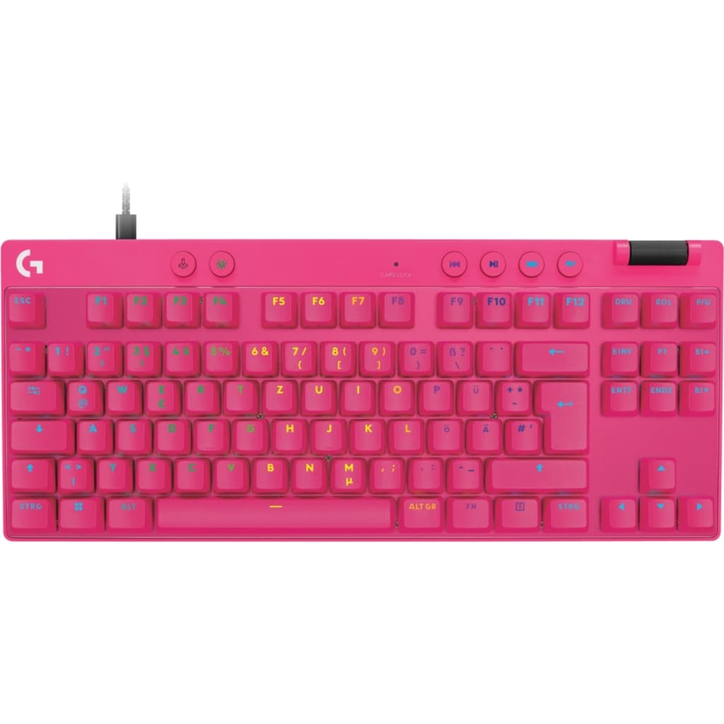 Клавіатура Logitech G PRO X TKL RAPID Wired Gaming Linear USB UA Magenta (920-013253)