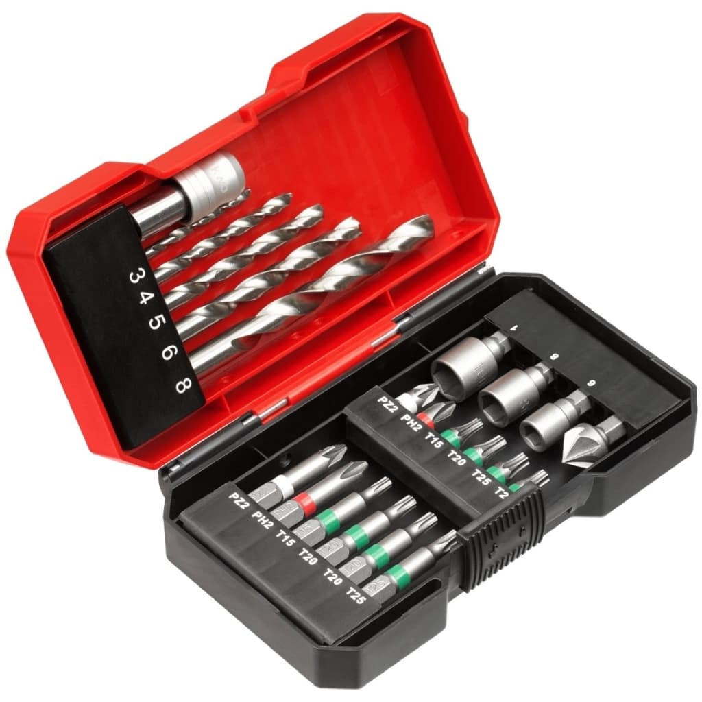 Набір свердл і біт Einhell KWB, 22 шт, кейс S-Box (108806)