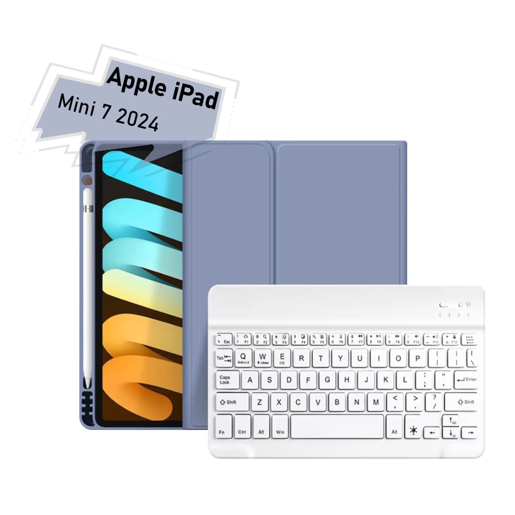 Чохол до планшета BeCover with keyboard Apple iPad Mini 7 2024 Purple (712997)