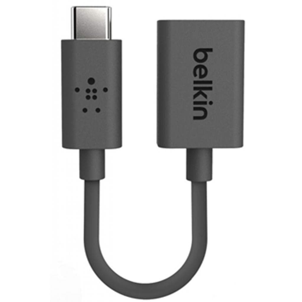 Перехідник OTG USB 2.0 AF to USB-C 0.14m Belkin (F2CU036btBLK)