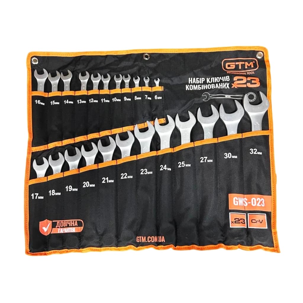 Ключ GTM 6-32мм 23шт, чохол (GWS-023)