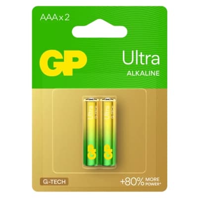 Батарейка Gp AAA LR03 ULTRA Alcaline * 2 (24AUETA21-2BC2 / 4891199027642)