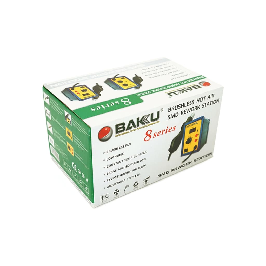 Паяльна станція Bakku BK-858 цифрова індикація, фен (138*100*150) (BK 858)