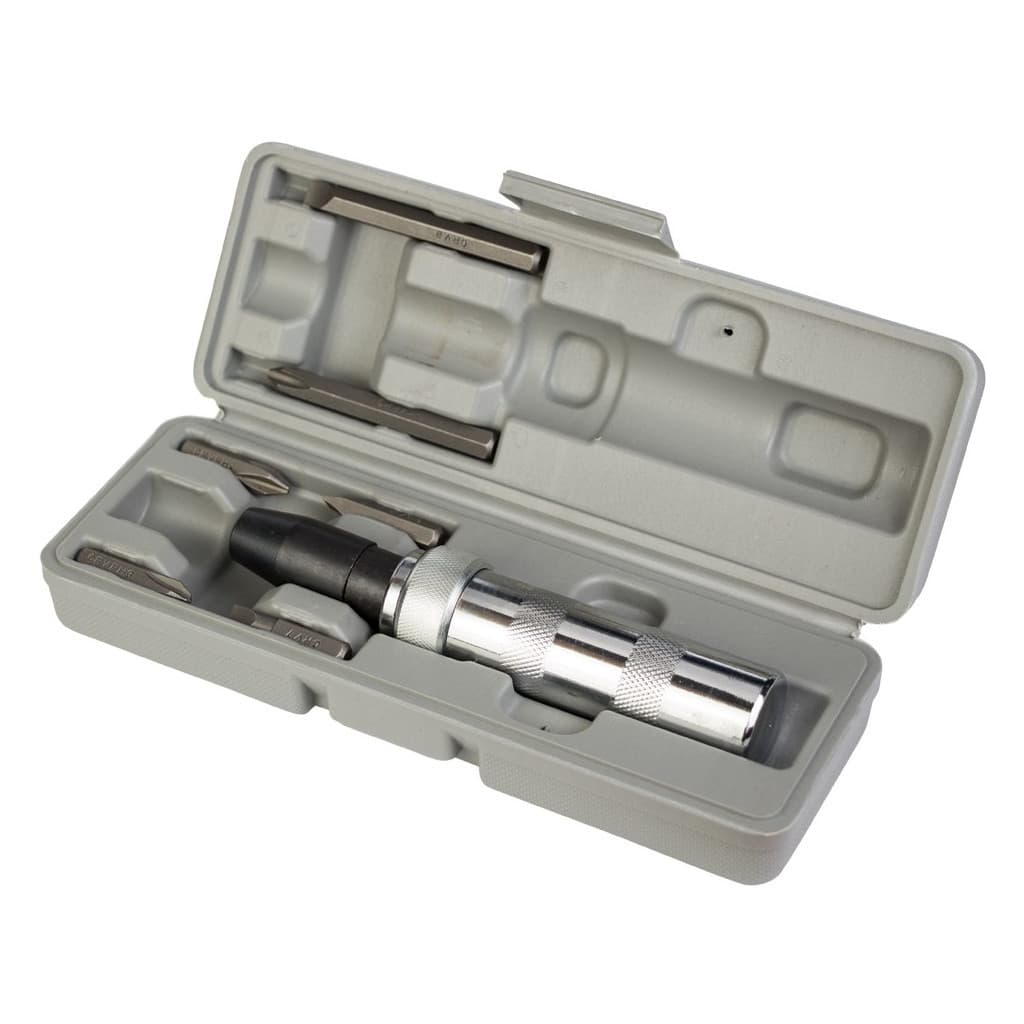 Набір викруток Sigma ударно-поворотна з бітами 8шт CRV (пластик кейс) (4004011)