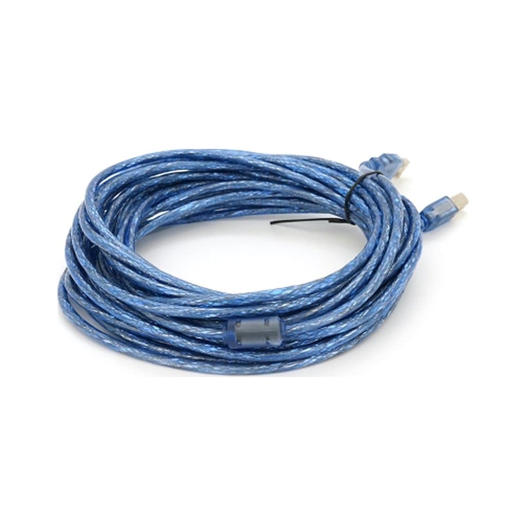 Кабель для принтера USB 2.0 AM/BM 10.0m ferrite blue Voltronic (YT-AM/BM-10TBL)
