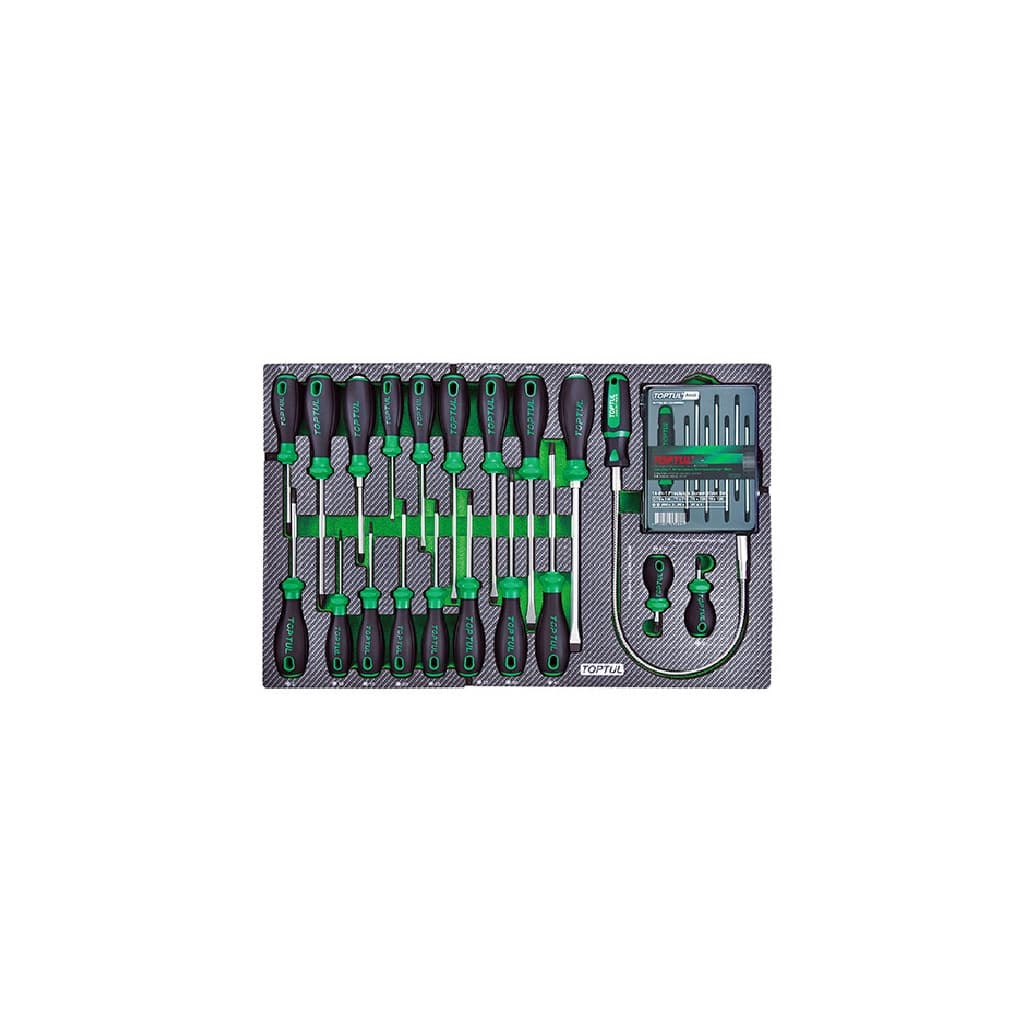 Набір викруток Toptul 28шт. у ложементі тип D (GED0286)