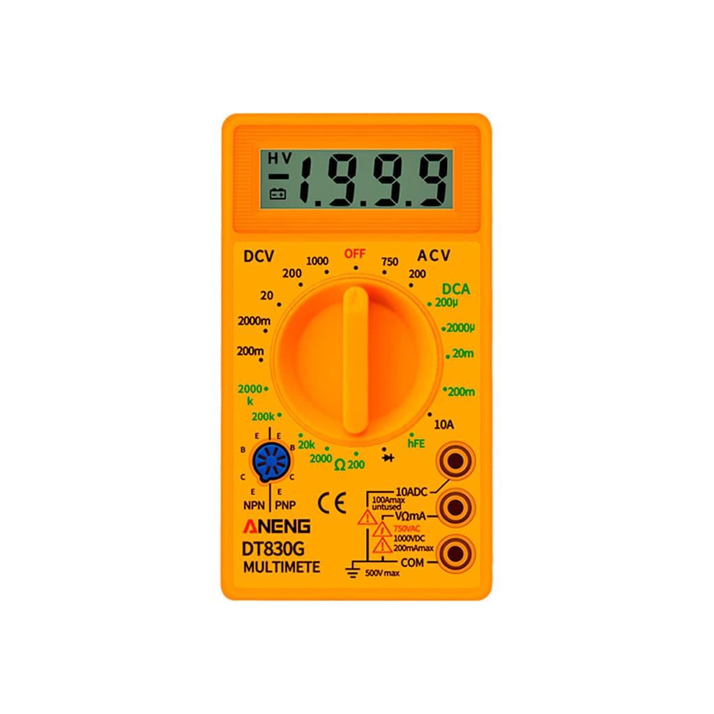 Цифровий мультиметр ANENG AN-DT830G, V, A, R, C, функція hFE (AN-DT830G)