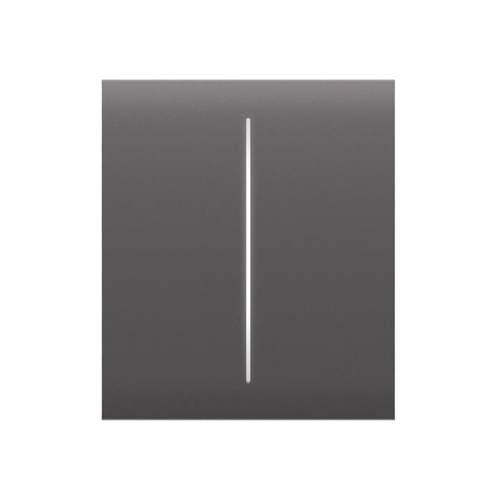 Накладна панель Ajax CenterButton 2-gang/grey