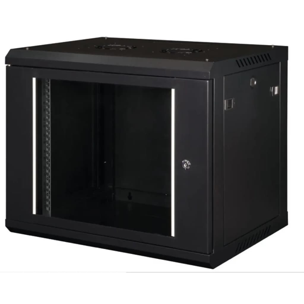 Шафа настінна Hypernet 12U 19" 600x450 ProLine (PL-WMNC-12U-BLACK)
