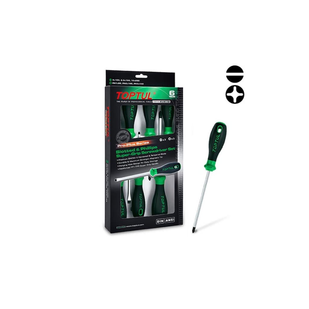 Набір викруток Toptul 6 шт. PRO-PLUS SERIES (GFE-0601)
