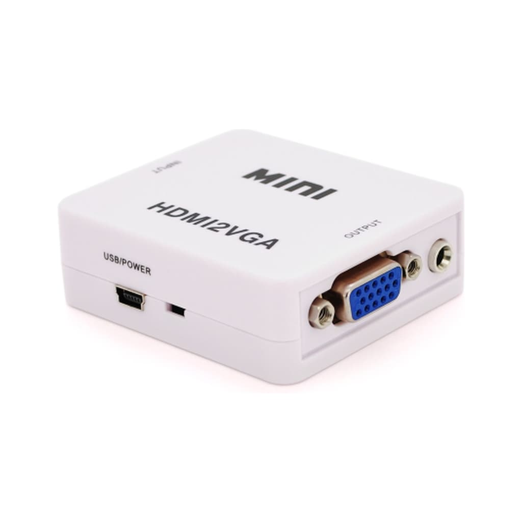 Перехідник HDMI F to VGA F 720P/1080P white Voltronic (YT-CM-HDMI/VGA)