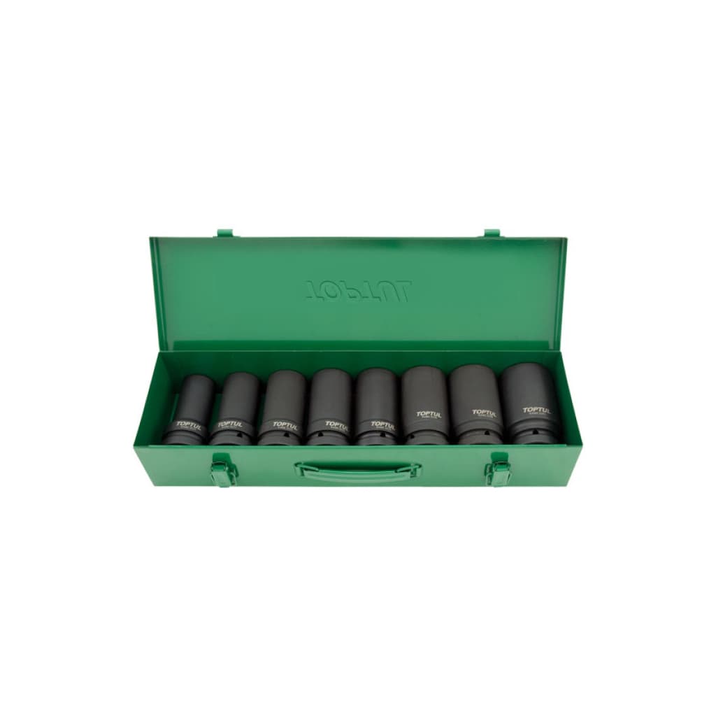 Набір торцевих головок Toptul торцевих ударних довгих 1" 24-41мм 8шт. (GDAD0804)