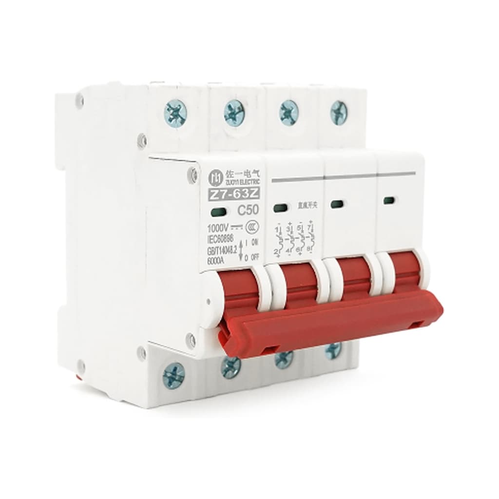 Автоматичний вимикач ZUOYI Z7-63Z 4P C50 DC1000V