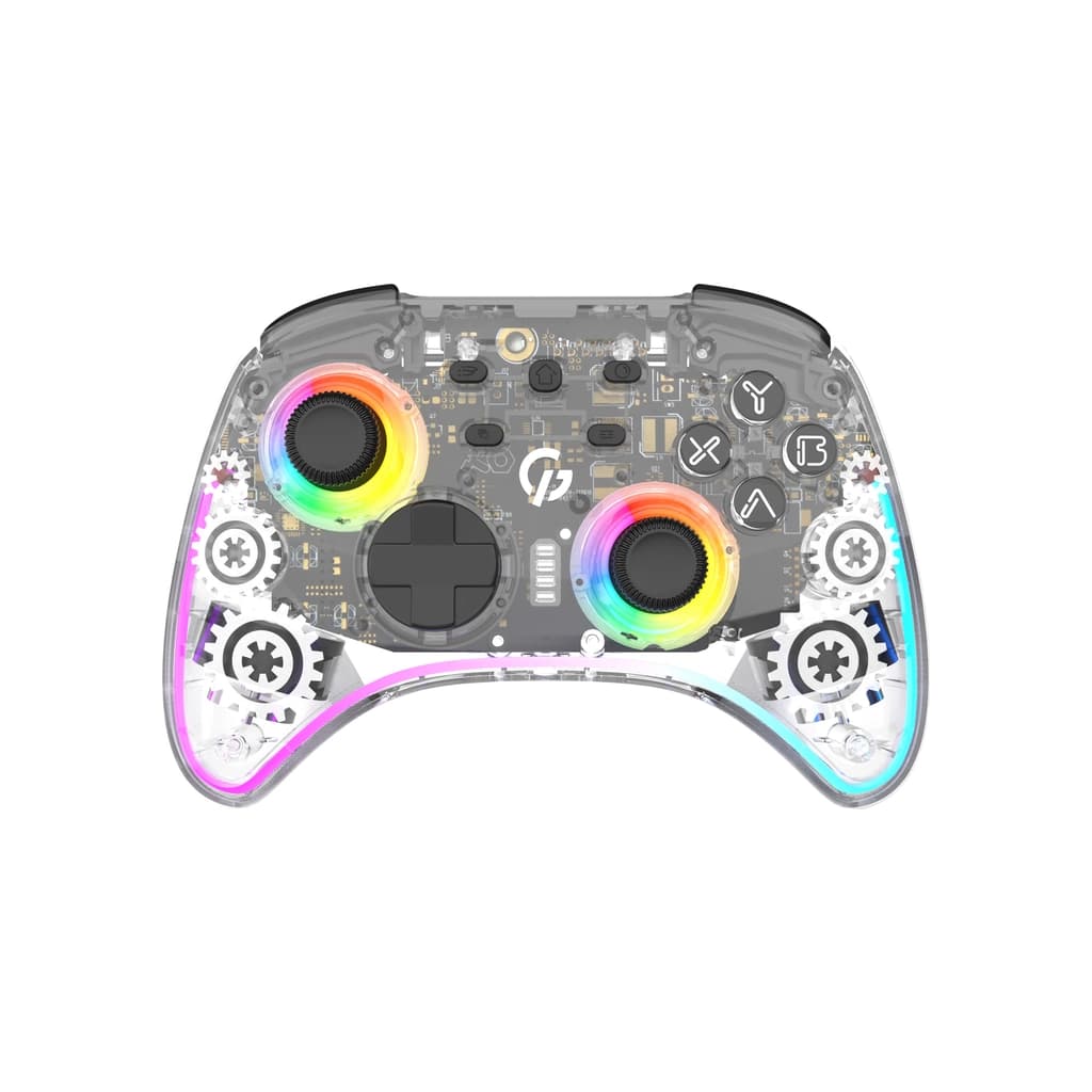 Геймпад GamePro GPX13T 2.4G/BT 5.1/USB/PC/iOS/Android RGB Transparent (GPX13T)