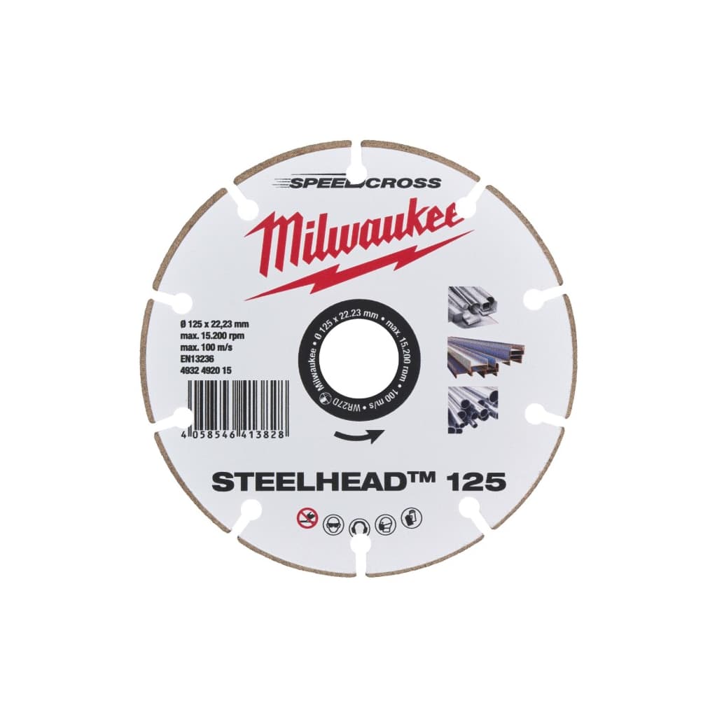 Круг відрізний Milwaukee алмазний STEELHEAD 125 (4932492015)