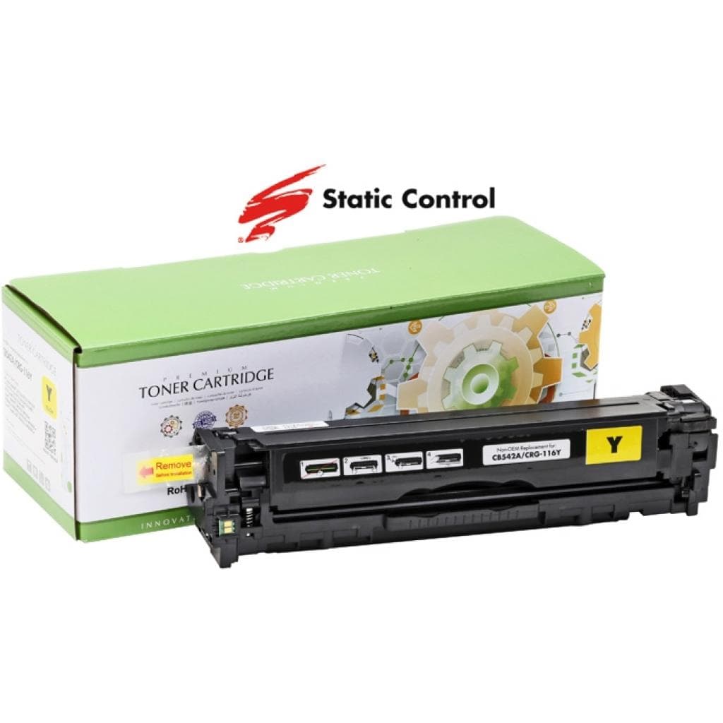Картридж Static Control HP CLJ CB542A/CE322A/CF212A, Canon 716/731 1.8k yellow (002-01-RB542AU)