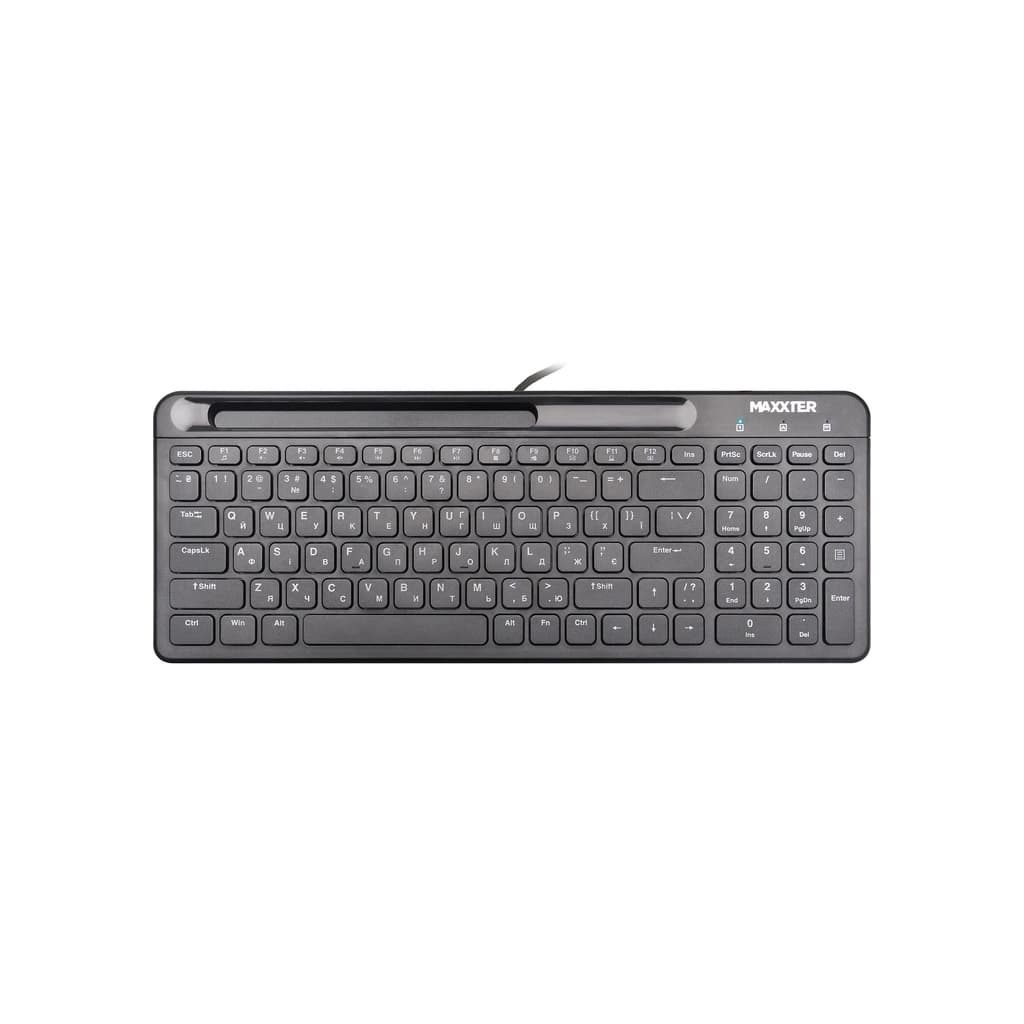 Клавіатура Maxxter KB-01B-UA USB Black (KB-01B-UA)