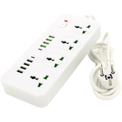 Мережевий фільтр живлення Voltronic TВ-Т91, 4роз, 8*USB+2PD White (ТВ-Т91-White)