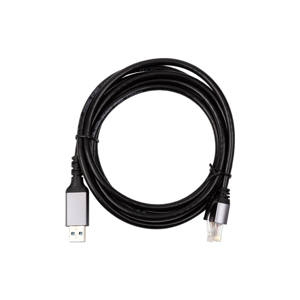 Дата кабель USB AM to RJ45 Ethernet 2.0m CAT6 UTP PowerPlant (CA914982)