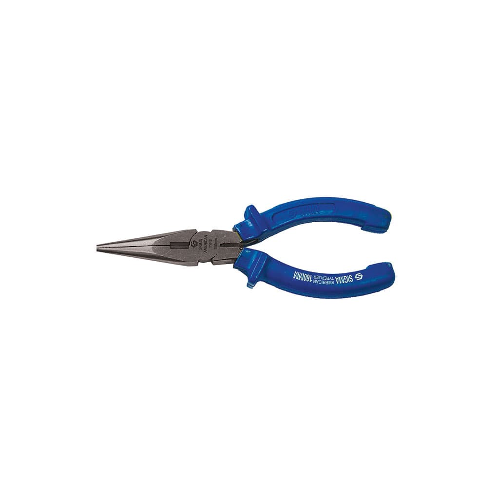 Плоскогубці Sigma довгогубці прямі 200мм сині (4357201) (4357201)