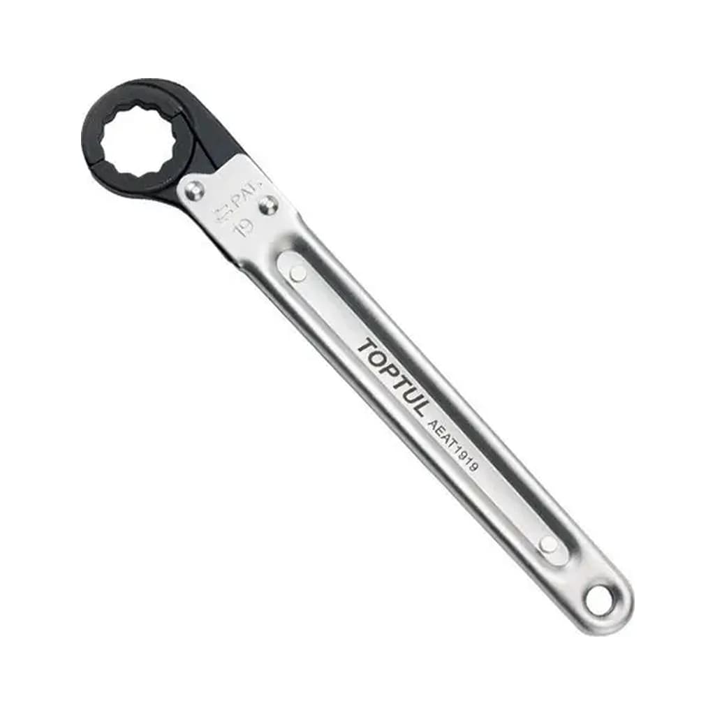 Ключ Toptul накидний з тріскачкою 10мм, що розкривається, 156мм (AEAT1010)