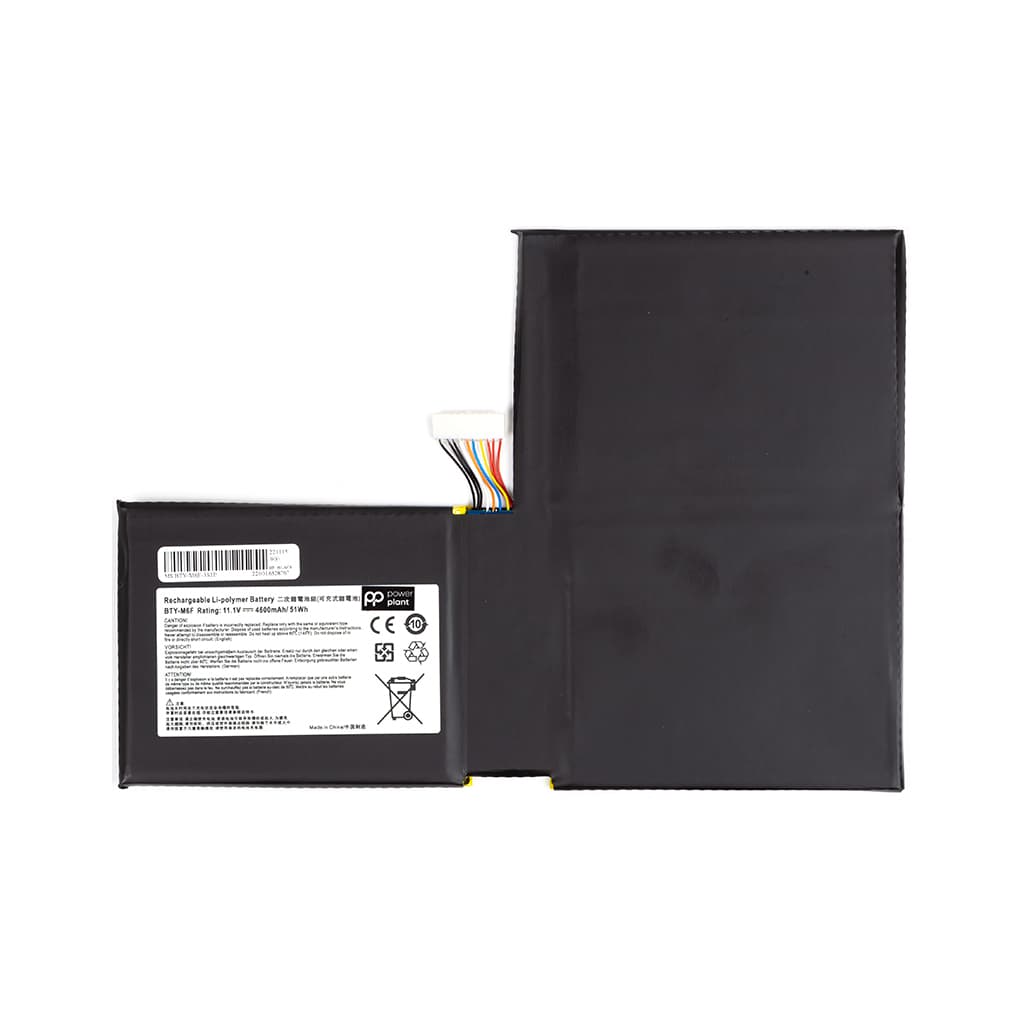 Акумулятор до ноутбука MSI BTY-M6F-3S1P 11.4V 4600mAh PowerPlant (NB470150)