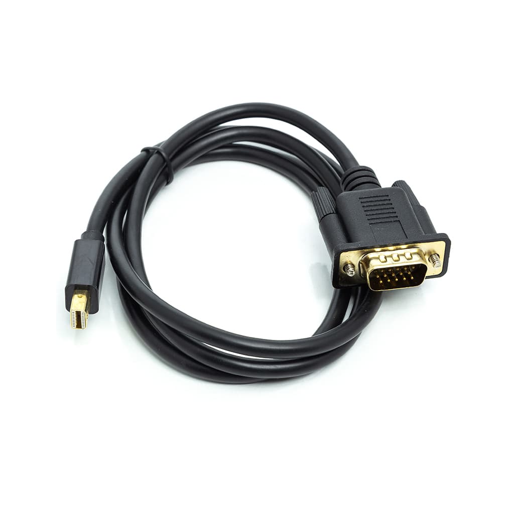 Кабель мультимедійний miniDisplayPort M to VGA M 1.0m black PowerPlant (CA911998)