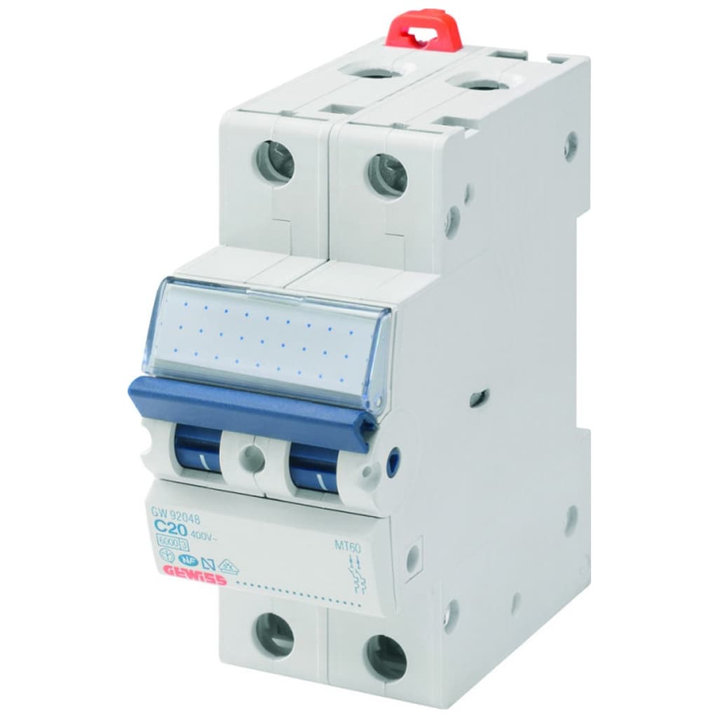 Автоматичний вимикач GEWISS 2-п. 10A 6kA С (GW92046)