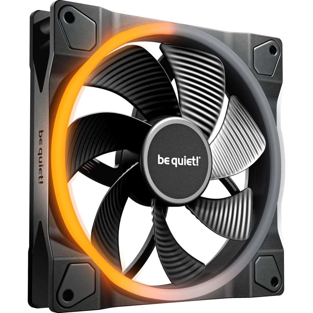 Кулер до корпусу Be quiet! Light Wings 140mm PWM Reverse чорний (BL134)