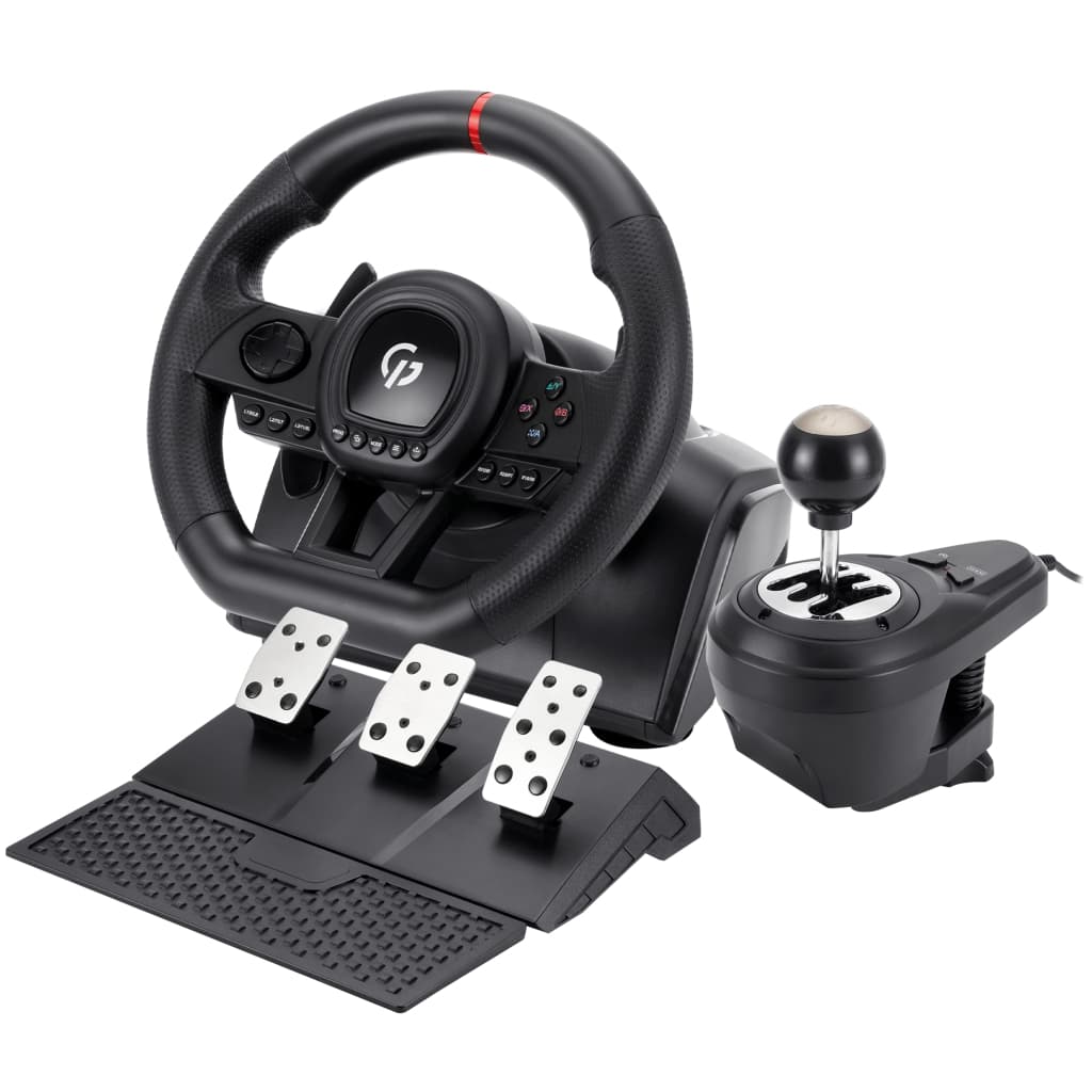 Кермо GamePro RW038PM з педалями та коробкою передач PC/XBOX360/XBOXONE/SWITCH/PS3/PS4 (RW038PM)