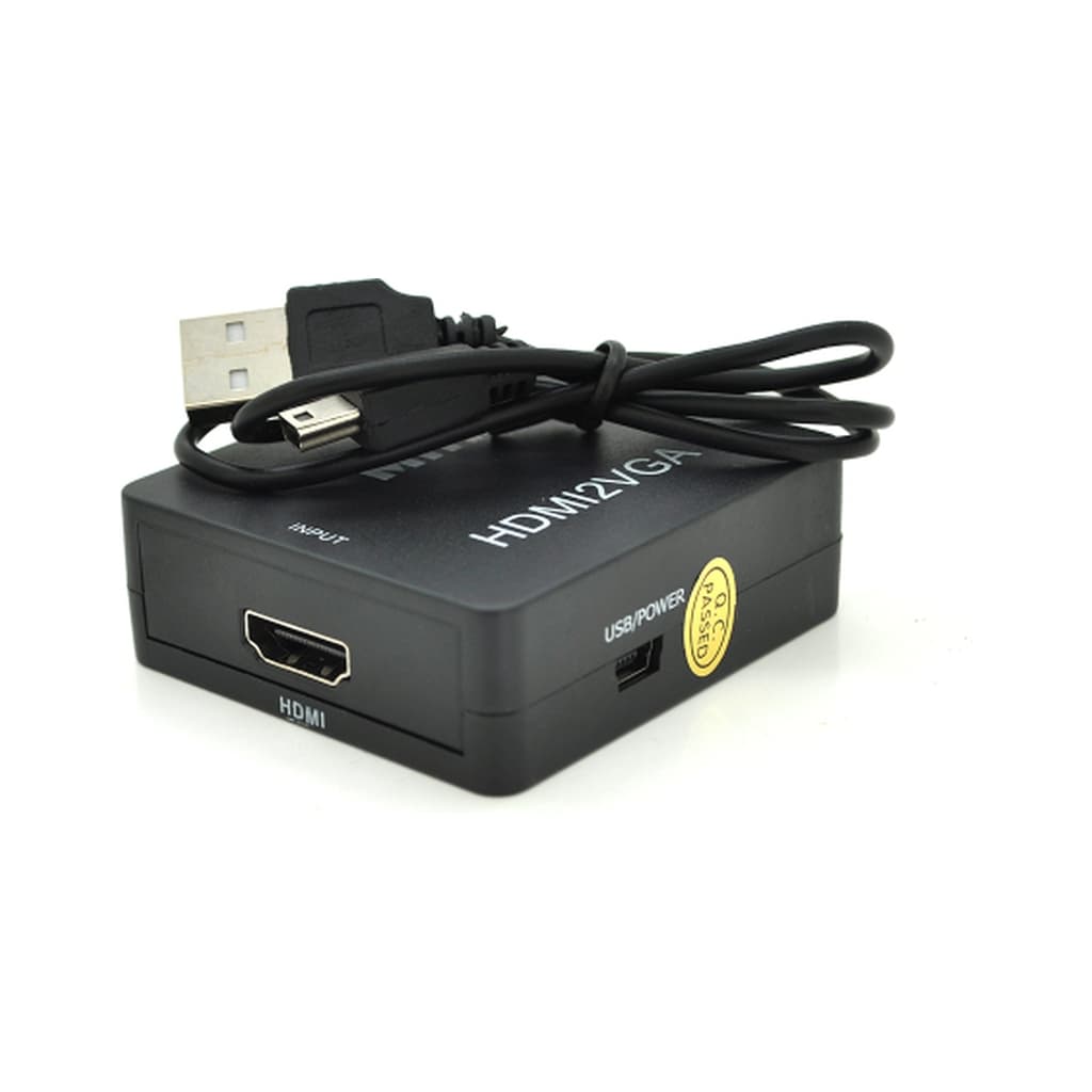 Перехідник HDMI F to VGA F 720P/1080P black Voltronic (YT-CM-HDMI/VGA-B)